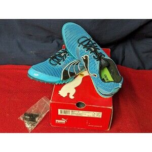 Puma Complete TFX Distance 3 Women size 11 US Fluo Blue/Black/White 185371, NEW